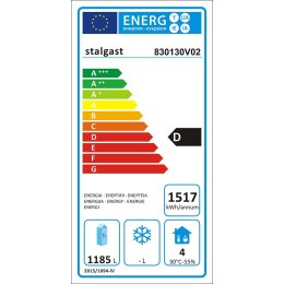 Szafa chłodnicza 2 drzwiowa ze stali nierdzewnej, GN 2/1, V 1300 l