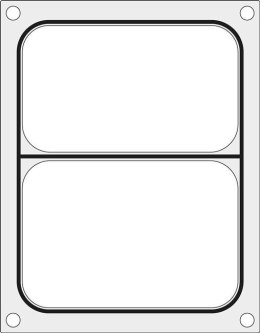 Matryca do zgrzewarki MANUPACK 190  na tackę dwudzielną 227x178 mm