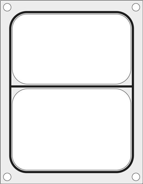 Matryca do zgrzewarki MANUPACK 190  na tackę dwudzielną 227x178 mm