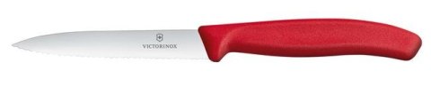 Victorinox Swiss Classic Nóż do jarzyn, ząbkowany, 100mm, czerwony