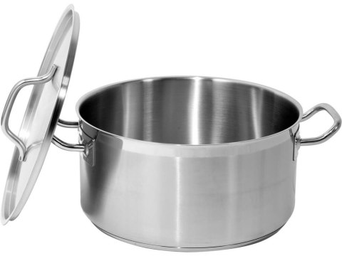 Garnek niski z pokrywką ze stali nierdzewnej 32x16cm 12,9l Garnek niski z pokrywką ze stali nierdzewnej 32x16cm 12,9l