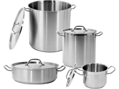 Garnek średni z pokrywką ze stali nierdzewnej 24x16xm 7,2l Garnek średni z pokrywką ze stali nierdzewnej 24x16xm 7,2l