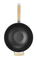 Wok z drewnianym uchwytem, HENDI, ?324x565mm