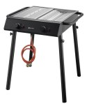 Xantos Black Grill gazowy, HENDI, czarny, 9,5kW, 770x710x(H)870mm