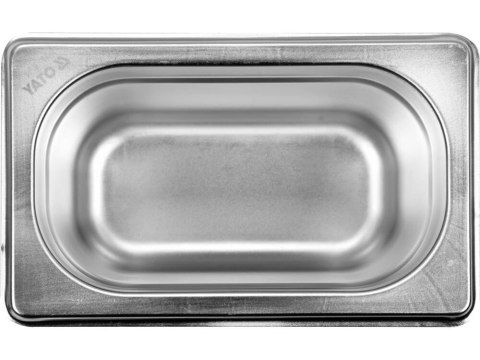 Pojemnik gastronomiczny ze stali nierdzewnej gn 1/9 100mm 1l Pojemnik gastronomiczny ze stali nierdzewnej gn 1/9 100mm 1l