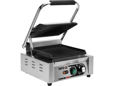 Elektryczny grill kontaktowy ryflowany 32cm 1,8kw