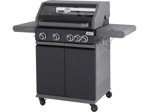 Grill gazowy 4+1, 14,5kw, z szybą