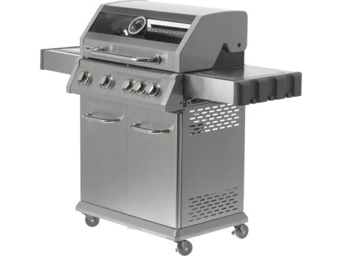 Grill gazowy 4+1 stal nierdzewna 14,2kw, z szybą