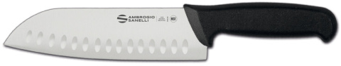 Ambrogio Sanelli Supra , nóż Santoku, ze żłobieniami