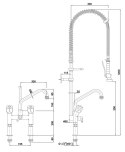 Bateria mieszająca dwuuchwytowa 40L-1802B