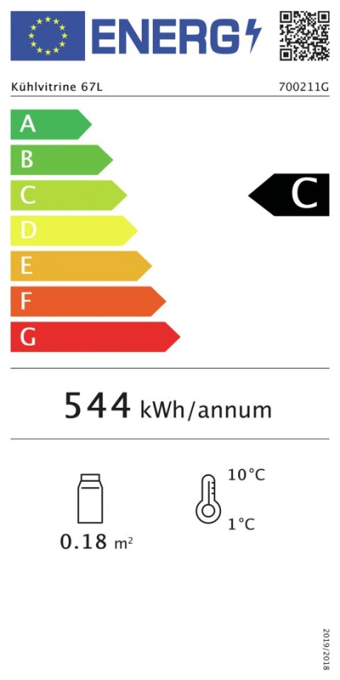 Witryna chłodnicza 67L Witryna chłodnicza 67L