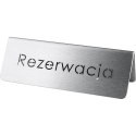 Tabliczka "rezerwacja"